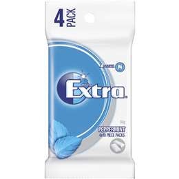 Extra Sugar Free Chewing Gum Peppermint 4pk 56g