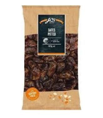 JC Nuts Dates Pitted 500g