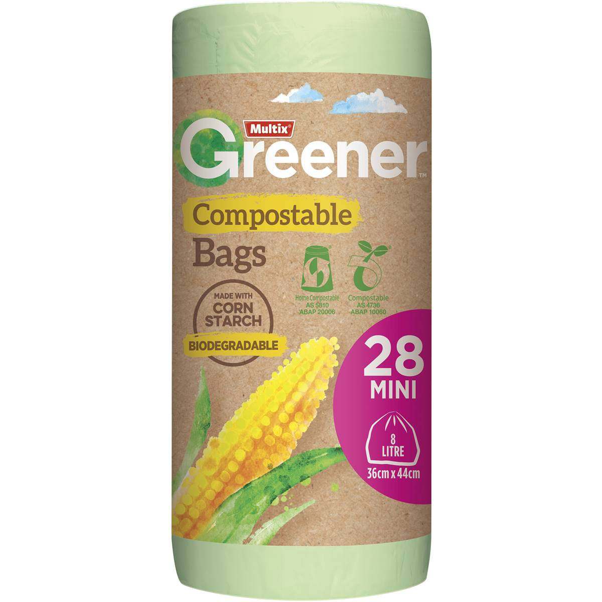 Multix Greener Compostable Bag Mini 28