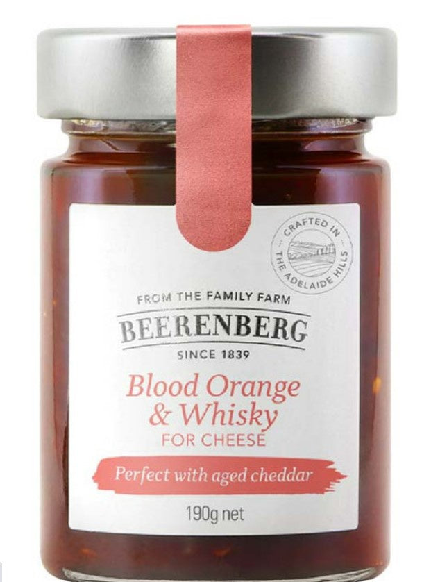 Beerenberg Blood Orange & Whisky For Cheese 190g