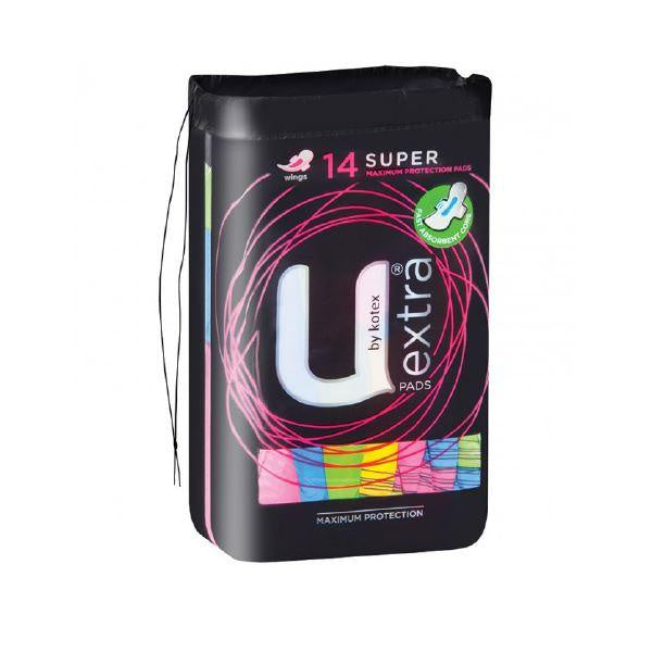 U By Kotex Extra Super Pads 14pk