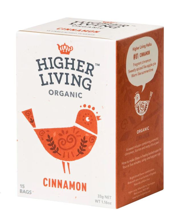 Higher Living Organic Tea Cinnamon 15's 33g