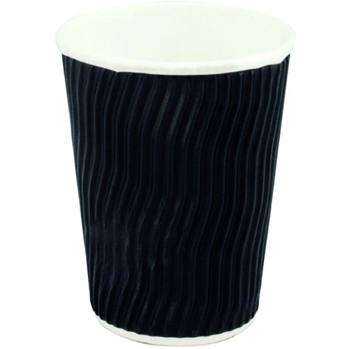 8oz Coolwave Hot Cup, Black - 25pk