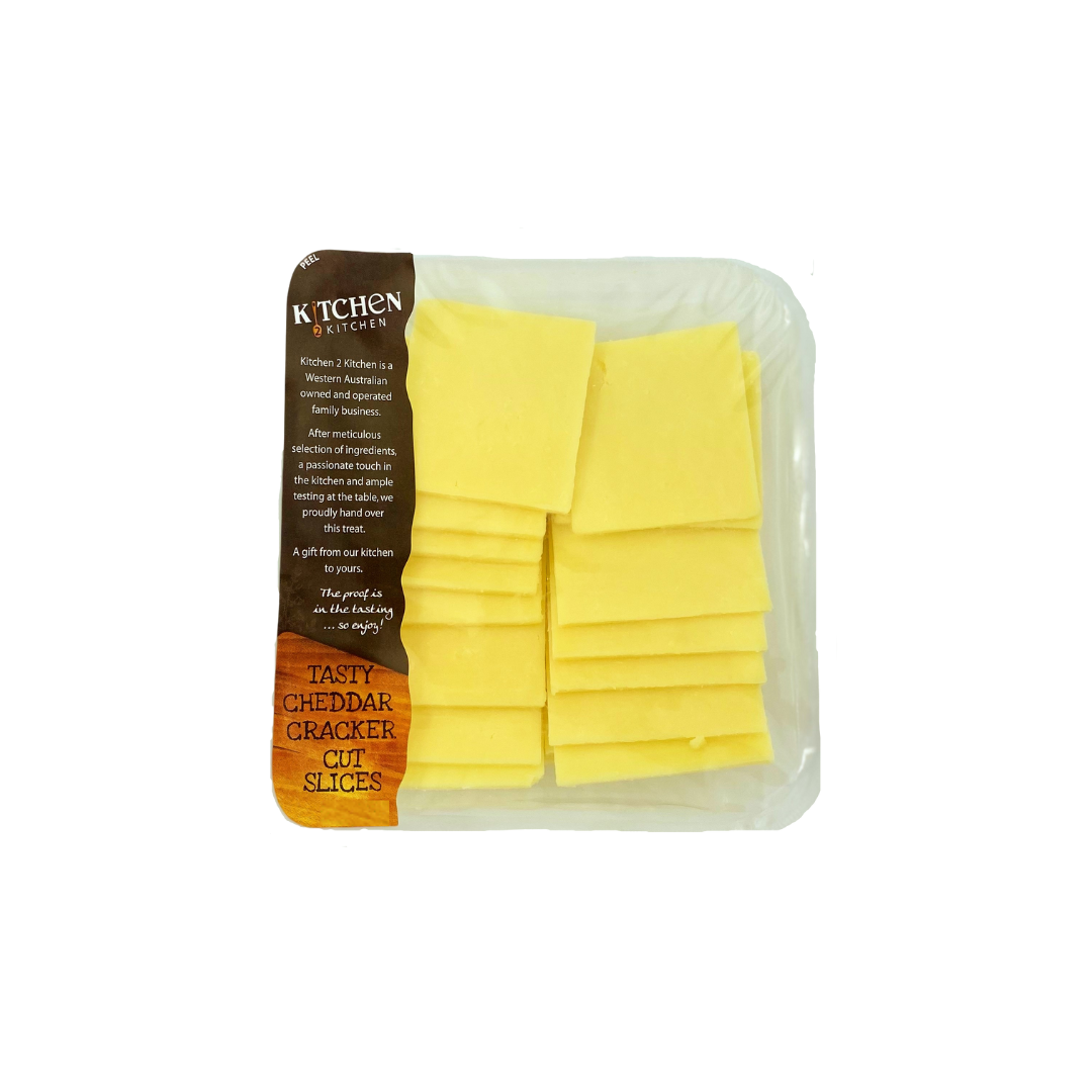 Kitchen 2 Kitchen Cheddar Cut Cracker Slices 100g