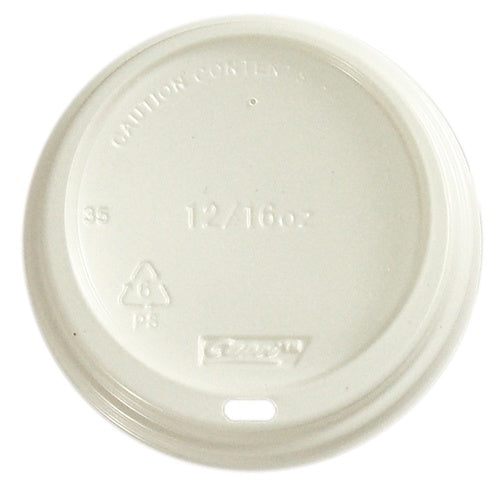 Bulk Lid to Suit Coolwave Hot Cup White 12oz 1000pk