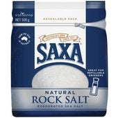 Saxa Natural Rock Salt 500g