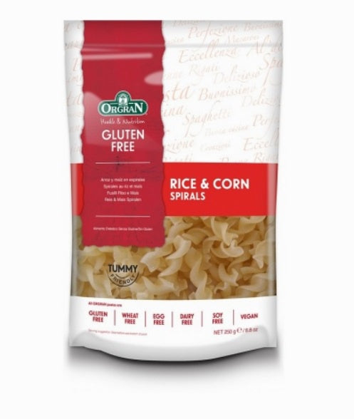 Orgran Rice & Corn GF Spirals 250g