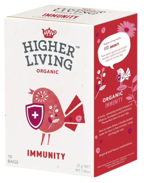 Higher Living Organic Tea Immunity 15's 25g