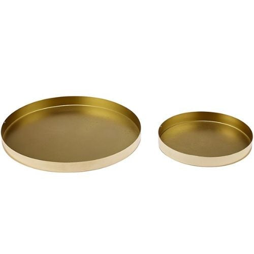 Aurora Bar Tray Round 30cm Gold