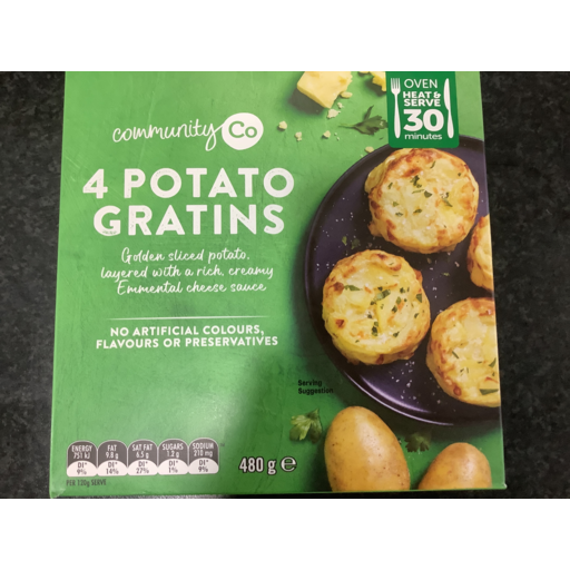 Community Co Potato Gratins 4pk 480g