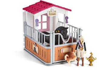 Schleich Horse Stall with Tori & Princess