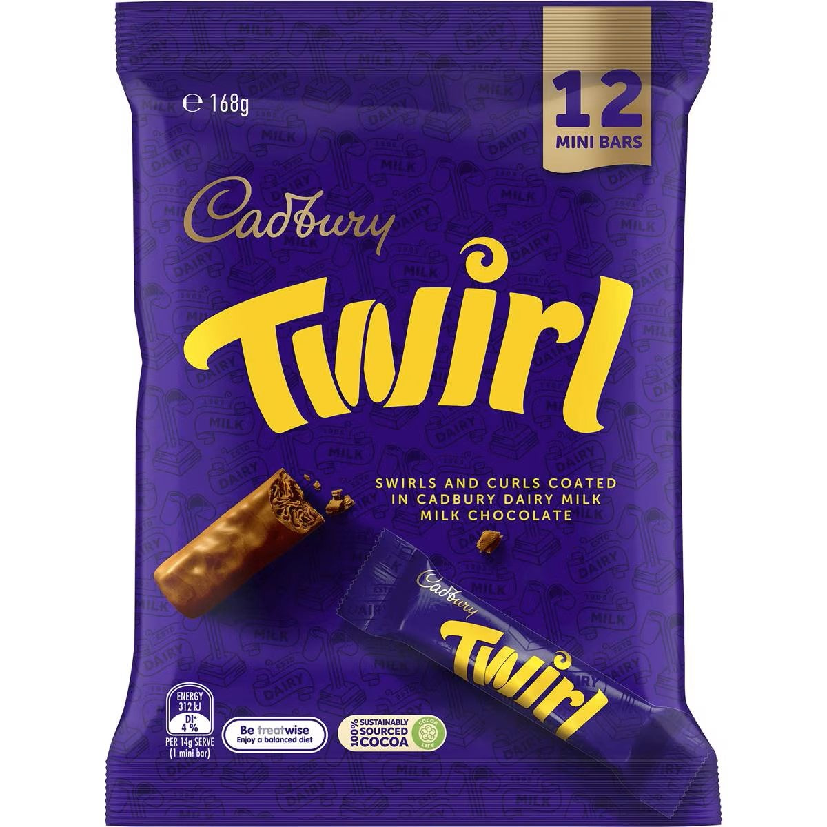 Cadbury Twirl Sharepack 12pk 168g